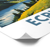 エクリンス国立公園旅行ミニマルポスター ポスター (角)