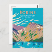 エクリンズナショナルパークドーフィネアルプスフランス ポストカード (正面/裏面)