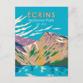 エクリンズナショナルパークドーフィネアルプスフランス ポストカード (正面)