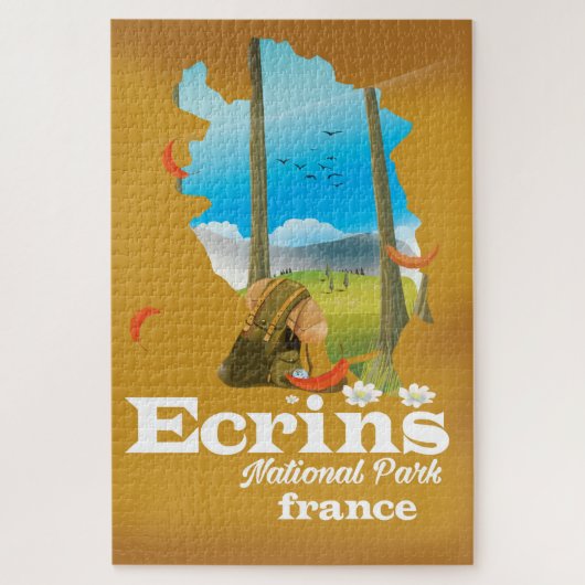 エクリン国立公園 フランス ジグソーパズル (縦)