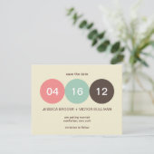 エクル パステル ドット 結婚発表 セーブ・ザ・デート (スタンド正面)