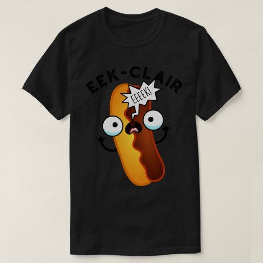 エクレアおもしろいエクラワールプンス Tシャツ (デザイン正面)
