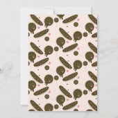 エクレア ドーナツ ケーキ ポップ バレンタイン パーティー 招待状 (裏面)