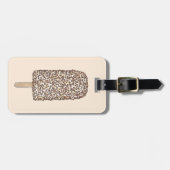 エクレイアイスクリームポスポップ・アートのシクルパーソナライズされたグルメ ラゲッジタグ (正面横)