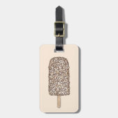 エクレイアイスクリームポスポップ・アートのシクルパーソナライズされたグルメ ラゲッジタグ (正面縦)