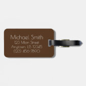 エクレイアイスクリームポスポップ・アートのシクルパーソナライズされたグルメ ラゲッジタグ (裏面横)