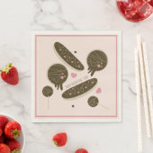 エクレイドヌッツケーキポップバレンタインデーパーティー スタンダードランチョンナプキン (インサイチュ)