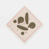 エクレイドヌッツケーキポップバレンタインデーパーティー スタンダードランチョンナプキン (角)