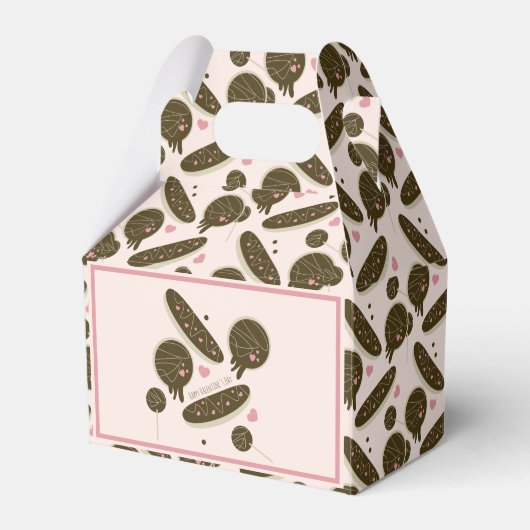 エクレイドヌッツケーキポップバレンタインデーパーティー フェイバーボックス (正面サイド)