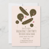 エクレイドヌッツケーキポップバレンタインデーパーティー 招待状 (正面)