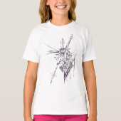 エクレクティックでカラフルな抽象的な部族のタトゥーアート Tシャツ (正面)