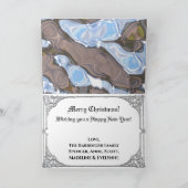 エクレクティックなフレーム写真のクリスマス シーズンカード (内部)
