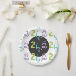 エクレクティック 26.2 マラソンパーティー用品 ペーパープレート