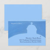 エクレシアのレセプション 招待状 (正面/裏面)