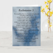 エクレシアステス3章の詩を空の背景にしたカード カード (黄色い花)