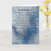 エクレシアステス3章の詩を空の背景に カード (黄色い花)