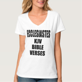 エクレシアステ記 KJV 聖書の節 四角いタイポグラフィ Tシャツ