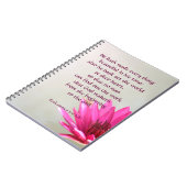 エクレシアテス3:11彼の時代のすべてが美しい ノートブック (左側)