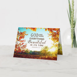 エクレシアテス3:11彼はすべてを美しくした カード