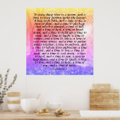 エクレシアテス3:1-8 ポスター (キッチン)