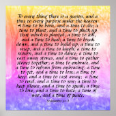 エクレシアテス3:1-8 ポスター (正面)