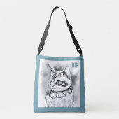 エグお洒落シェルにフローラのイースターキットン クロスボディバッグ (裏面)