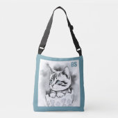 エグお洒落シェルにフローラのイースターキットン クロスボディバッグ (正面)