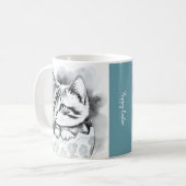 エグお洒落シェルにフローラのイースターキットン コーヒーマグカップ (正面左)