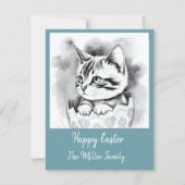 エグお洒落シェルにフローラのイースターキットン シーズンカード (正面)