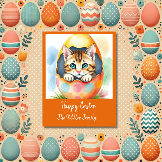 エグお洒落シェルにフローラのイースターキットン シーズンカード