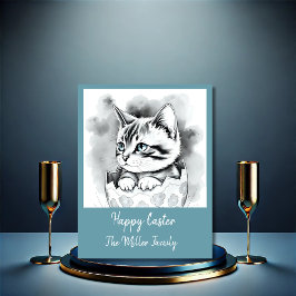 エグお洒落シェルにフローラのイースターキットン シーズンカード