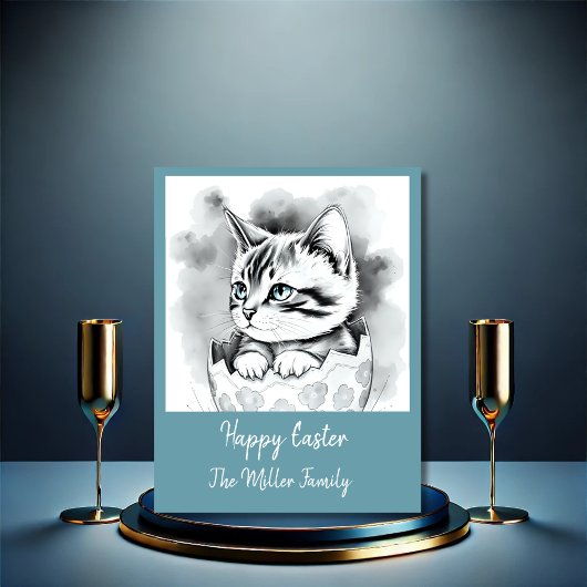 エグお洒落シェルにフローラのイースターキットン シーズンカード