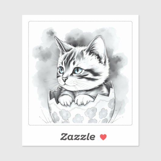 エグお洒落シェルにフローラのイースターキットン シール (シート)