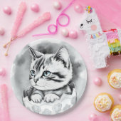 エグお洒落シェルにフローラのイースターキットン ペーパープレート (パーティー)