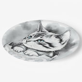 エグお洒落シェルにフローラのイースターキットン ペーパープレート (アングル)