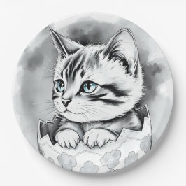 エグお洒落シェルにフローラのイースターキットン ペーパープレート