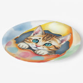 エグお洒落シェルにフローラのイースターキットン ペーパープレート (アングル)