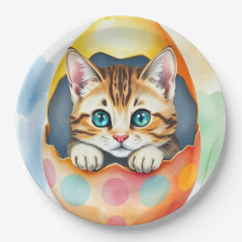 エグお洒落シェルにフローラのイースターキットン ペーパープレート