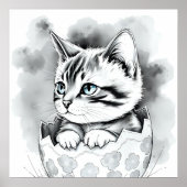 エグお洒落シェルにフローラのイースターキットン ポスター (正面)