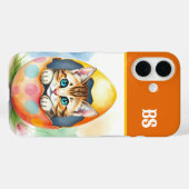 エグお洒落シェルにフローラのイースターキットン Case-Mate iPhoneケース (裏面 (横))