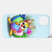 エグをかおもしろいむイースターバニーとかわいいキャラクター Case-Mate iPhoneケース (裏面 (横))