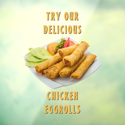 エグカスタマイズロル中国のズレストラン ウィンドウサイン (シート3)