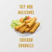 エグカスタマイズロル中国のズレストラン ウィンドウサイン (シート)