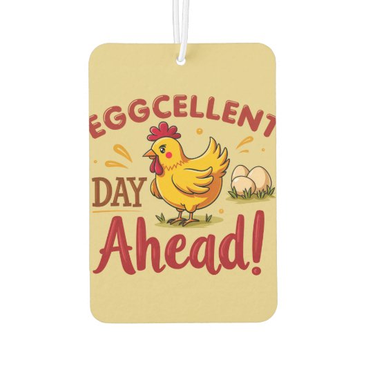 エグセルントデイアヘッドおもしろいチキンファーム カーエアーフレッシュナー (裏面)