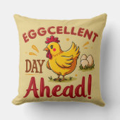 エグセルントデイアヘッドおもしろいチキンファーム クッション (正面)