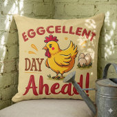 エグセルントデイアヘッドおもしろいチキンファーム クッション