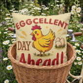 エグセルントデイアヘッドおもしろいチキンファーム クッション