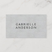 エグゼクエレガントティブグレーレザー 名刺 (正面)