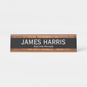 エグゼクエレガントティブマネージャーWood Look デスクネームプレート (正面)