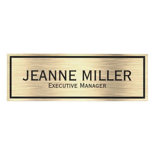 エグゼクエレガントティブマネージャ 名札 (正面)